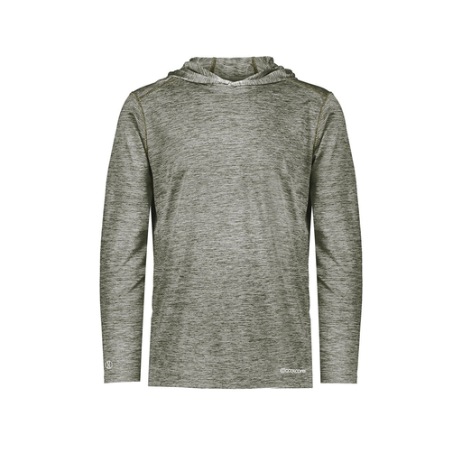 [FOLHCGGY-AS-LOGO1] Men's Charge Hoodie (Adult S, Gray, Logo 1)