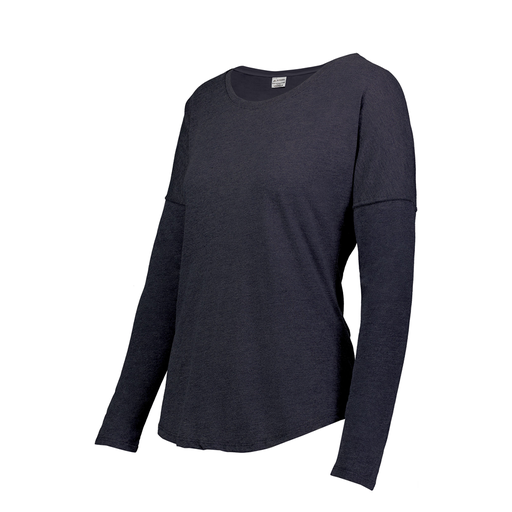 [FTLCUBNV-FAXS-LOGO1] Ladies LS Ultra-blend T-Shirt (Female Adult XS, Navy, Logo 1)